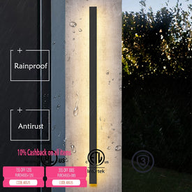 Wasserdichte Außenwandleuchte LED Lange Wandleuchte IP65 Aluminium Licht Garten Villa Veranda Wandleuchte Licht 110V 220V Wandleuchte
