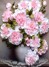 Cargar imagen en el visor de la galería, DIY 5D diamante pintura florero diamante mosaico flor arte DIY Rhinestone bordado punto de cruz Kit decoración del hogar