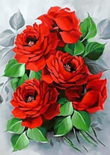 Carica l&#39;immagine nel visualizzatore della Galleria, Pittura diamante rosa fiori pittura di cristallo 5D fai da te completo rotondo paesaggio mosaico ricamo decorazioni per la casa arte della parete