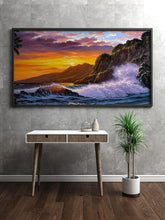 Загрузите изображение в программу просмотра галереи, CHENISTORY рамка «сделай сам», картина по номерам, горный морской пейзаж, каллиграфическая картина, акриловая краска на холсте для домашнего декора 60x75 см