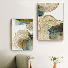 Cargar imagen en el visor de la galería, Gatyztory 3 piezas pintura por números para adultos niños hojas paisaje pintado a mano pintura al óleo lienzo DIY regalo decoración del hogar 40 × 50 cm