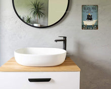 Carica l&#39;immagine nel visualizzatore della Galleria, Targhe in metallo in metallo Bulldog francese Sapone da bagno Bagno Soggiorno Amante dei cani Decorazione della parete della casa Art Poster Decor 8 X 12 pollici