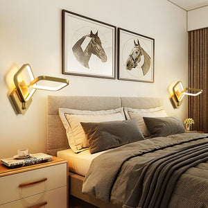 JMZM скандинавский настенный светильник, домашний медный светодиодный прикроватный светильник, декоративная лестничная лампа для спальни, гостиной, лофта, балкона, прохода, новый светильник