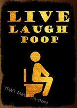 Laden Sie das Bild in den Galerie-Viewer, Frauen Männer Toilette Metallschild Toilette Blechschild Wanddekoration für Man Cave Hotel Pub Bar Eisenmalerei Fress Wifi Metallposter