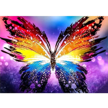 Cargar imagen en el visor de la galería, Pintura de diamante redondo completo Animal Tigre mariposa 5D DIY paisaje diamante bordado punto de cruz Kit hecho a mano regalo decoración del hogar