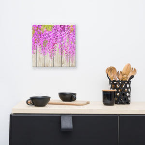 Immagini di arte della parete Stampa su tela Camera da letto Fiore rosa Sfondo di tavola di legno