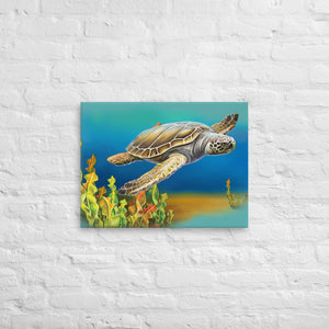 Canvas Print Wall Art Living room Thousand-year-old sea turtle Paintings Pictures & Decor