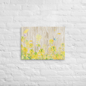 Wall Canvas Print Art Rape blossoms