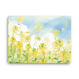 Wandkunst auf Leinwand Gelbe Rapsblüten Dekor