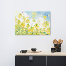 Charger l&#39;image dans la galerie, Tableau sur toile fleur jaune