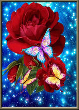 Load image into Gallery viewer, Diamond Embroidery Full Round Flowers 5D Diy Diamond Mosaic Flowers Kit Diamond Painting Cross Stitch Rhinestone Diamond Art