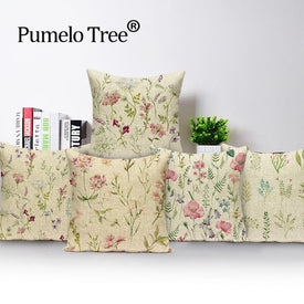 Fodera per cuscino con decorazione nordica Fodera per cuscino a molla Fodera per cuscino per fiori pianta 45 x 45 cm Cuscini Decorazioni per la casa Federe da letto