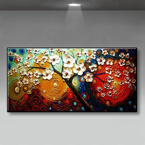 Hand painted canvas oil paintings modern wedding decor oil Painting Wall art Pictures home Decoration for living room on Canvans