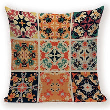 Загрузите изображение в программу просмотра галереи, Green Pillow Cover Geometric Print Cushion Covers Pillow case Sofa Cushion Cover 45*45cm Decorative Throw Pillows Case