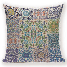 Загрузите изображение в программу просмотра галереи, Green Pillow Cover Geometric Print Cushion Covers Pillow case Sofa Cushion Cover 45*45cm Decorative Throw Pillows Case