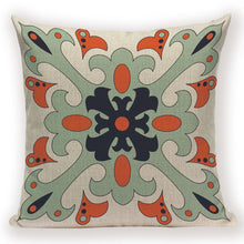 Загрузите изображение в программу просмотра галереи, Green Pillow Cover Geometric Print Cushion Covers Pillow case Sofa Cushion Cover 45*45cm Decorative Throw Pillows Case