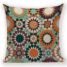 Загрузите изображение в программу просмотра галереи, Green Pillow Cover Geometric Print Cushion Covers Pillow case Sofa Cushion Cover 45*45cm Decorative Throw Pillows Case