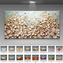 Cargar imagen en el visor de la galería, Lienzo pintado a mano, pinturas al óleo, decoración de boda moderna, pintura al óleo, imágenes artísticas de pared, decoración del hogar para sala de estar en lienzos