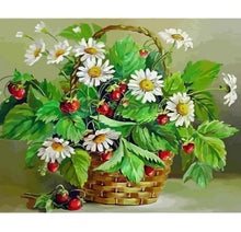 Cargar imagen en el visor de la galería, Cuadro de flores vivas, pintura DIY por números, pintura al óleo pintada a mano, pintura acrílica sobre lienzo para decoración del hogar, 60x75cm