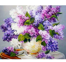 Cargar imagen en el visor de la galería, Cuadro de flores vivas, pintura DIY por números, pintura al óleo pintada a mano, pintura acrílica sobre lienzo para decoración del hogar, 60x75cm