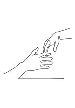 Carica l&#39;immagine nel visualizzatore della Galleria, Immagine di arte astratta moderna Decorazioni per la casa Pittura su tela nordica Arte della parete Figura Disegno a tratteggio Poster e stampe per soggiorno