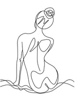 Carica l&#39;immagine nel visualizzatore della Galleria, Immagine di arte astratta moderna Decorazioni per la casa Pittura su tela nordica Arte della parete Figura Disegno a tratteggio Poster e stampe per soggiorno