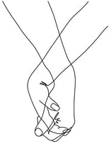 Carica l&#39;immagine nel visualizzatore della Galleria, Immagine di arte astratta moderna Decorazioni per la casa Pittura su tela nordica Arte della parete Figura Disegno a tratteggio Poster e stampe per soggiorno