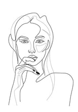 Carica l&#39;immagine nel visualizzatore della Galleria, Immagine di arte astratta moderna Decorazioni per la casa Pittura su tela nordica Arte della parete Figura Disegno a tratteggio Poster e stampe per soggiorno