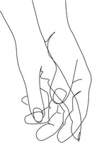 Carica l&#39;immagine nel visualizzatore della Galleria, Immagine di arte astratta moderna Decorazioni per la casa Pittura su tela nordica Arte della parete Figura Disegno a tratteggio Poster e stampe per soggiorno