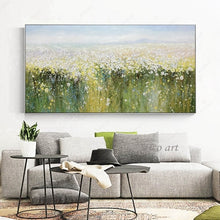 Laden Sie das Bild in den Galerie-Viewer, Messer Blume abstraktes Ölgemälde Wandkunst Heimdekoration Bild Handmalerei auf Leinwand 100% handgemalt ohne Rand