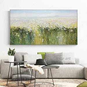 Knife flower abstract oil painting wall art home decoration picture hand painting on canvas 100% hand painted without border