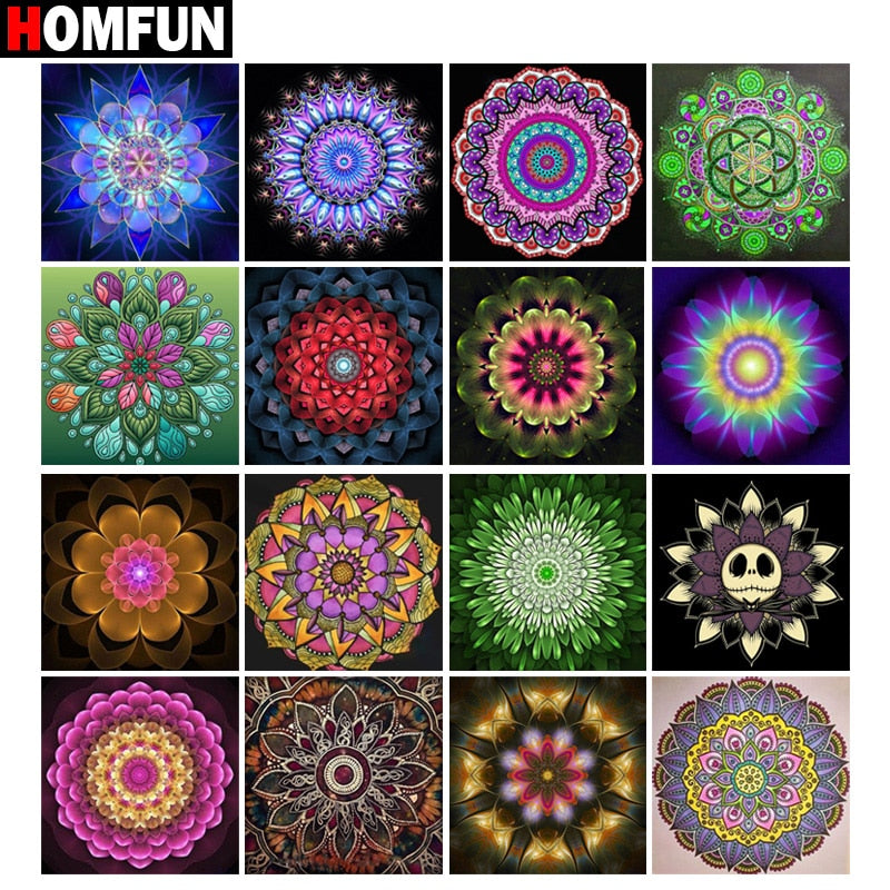 Full Square/Round Drill 5D DIY Diamond Painting "Religious Mandala" 3D Embroidery Cross Stitch 5D Home Decor Gift
