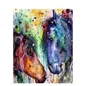 DIY Painting By Numbers Colorful Animals Oil Painting HandPainted Home Decor Gift Canvas Drawing