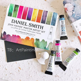 Amerikanisches Original-Daniel-Smith-Aquarellfarben-Set, solide Tube, acuarelas Künstlerbedarf für Mineral Alvaro, 10 Farben