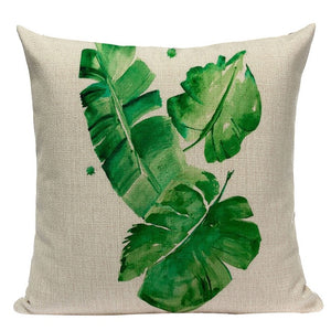 High Quality Cushion Covers Rainfore Ststyle  Plant Pillowcases On The Pillows Decorative  Custom  Sofa Cushion Cover For Room