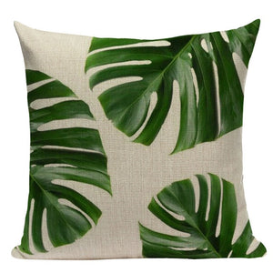 High Quality Cushion Covers Rainfore Ststyle  Plant Pillowcases On The Pillows Decorative  Custom  Sofa Cushion Cover For Room