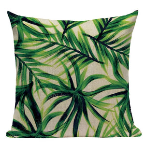 High Quality Cushion Covers Rainfore Ststyle  Plant Pillowcases On The Pillows Decorative  Custom  Sofa Cushion Cover For Room