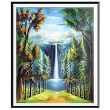 Laden Sie das Bild in den Galerie-Viewer, Landschaft 5D-Diamant-Malerei voller Diamanten ländlichen Wald Strand Blumen runden Diamant-Mosaik-Muster Heimtextilien DIY handgefertigt