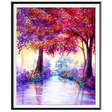 Laden Sie das Bild in den Galerie-Viewer, Landschaft 5D-Diamant-Malerei voller Diamanten ländlichen Wald Strand Blumen runden Diamant-Mosaik-Muster Heimtextilien DIY handgefertigt