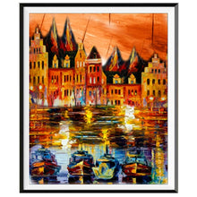 Laden Sie das Bild in den Galerie-Viewer, Landschaft 5D-Diamant-Malerei voller Diamanten ländlichen Wald Strand Blumen runden Diamant-Mosaik-Muster Heimtextilien DIY handgefertigt