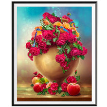 Laden Sie das Bild in den Galerie-Viewer, Landschaft 5D-Diamant-Malerei voller Diamanten ländlichen Wald Strand Blumen runden Diamant-Mosaik-Muster Heimtextilien DIY handgefertigt