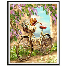 Laden Sie das Bild in den Galerie-Viewer, Landschaft 5D-Diamant-Malerei voller Diamanten ländlichen Wald Strand Blumen runden Diamant-Mosaik-Muster Heimtextilien DIY handgefertigt
