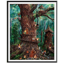 Laden Sie das Bild in den Galerie-Viewer, Landschaft 5D-Diamant-Malerei voller Diamanten ländlichen Wald Strand Blumen runden Diamant-Mosaik-Muster Heimtextilien DIY handgefertigt