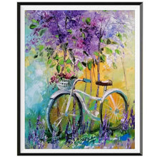 Laden Sie das Bild in den Galerie-Viewer, Landschaft 5D-Diamant-Malerei voller Diamanten ländlichen Wald Strand Blumen runden Diamant-Mosaik-Muster Heimtextilien DIY handgefertigt