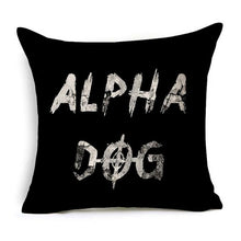 Carica l&#39;immagine nel visualizzatore della Galleria, Lettera Amore Casa Fodere per cuscini Cotone lino Nero Bianco fodera per cuscino Divano letto Federa decorativa nordica almofadas 45x45 cm