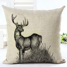 Cargar imagen en el visor de la galería, Envío Directo Elk personalizado nuevo 24 estilos funda de almohada de lino funda de cojín de ciervo geométrico estilo nórdico funda de almohada decorativa para el hogar