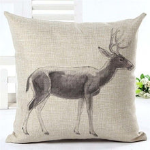 Cargar imagen en el visor de la galería, Envío Directo Elk personalizado nuevo 24 estilos funda de almohada de lino funda de cojín de ciervo geométrico estilo nórdico funda de almohada decorativa para el hogar