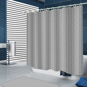 Shower Curtain Hotel  Heavy Weight Shower Curtain Waterproof and Mildew Free Bath Curtains Gray 180*200CM Shower Curtains D40