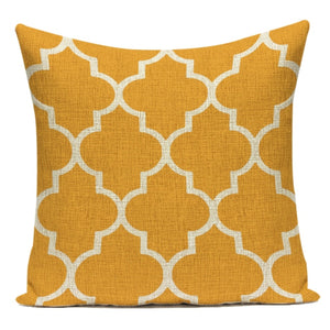 Housse de coussin nordique Simple rayure jaune taies d'oreiller décoratives pour la maison ligne housses de coussin oreillers couvre canapé-lit housse de coussin