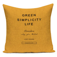 Carica l&#39;immagine nel visualizzatore della Galleria, Fodere per cuscini semplici nordici Fodere per cuscini decorativi per la casa a strisce gialle Fodere per cuscini Fodere per cuscini Fodere per cuscini per divano letto